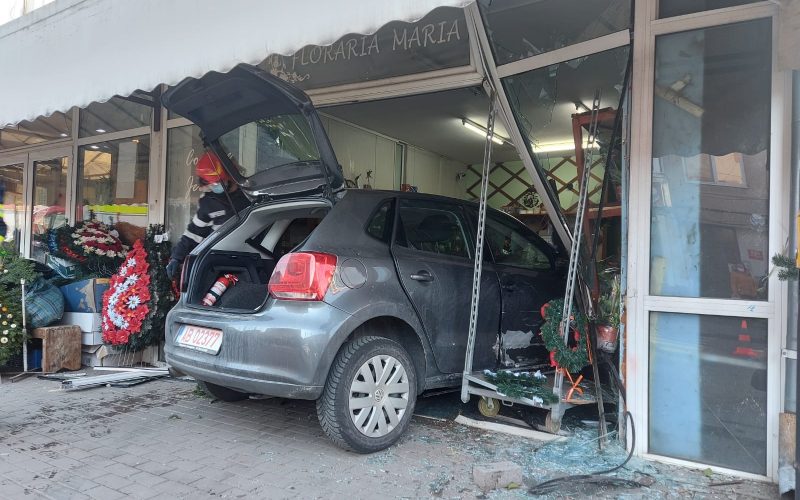 Cu maşina în florărie