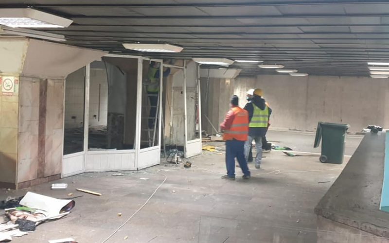 Construcţiile ilegale de la Gara de Nord, demolate