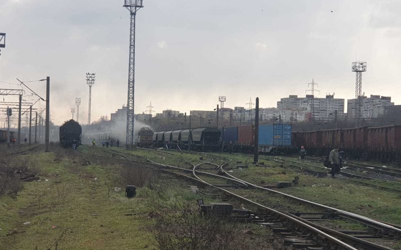 Explozie pe calea ferată