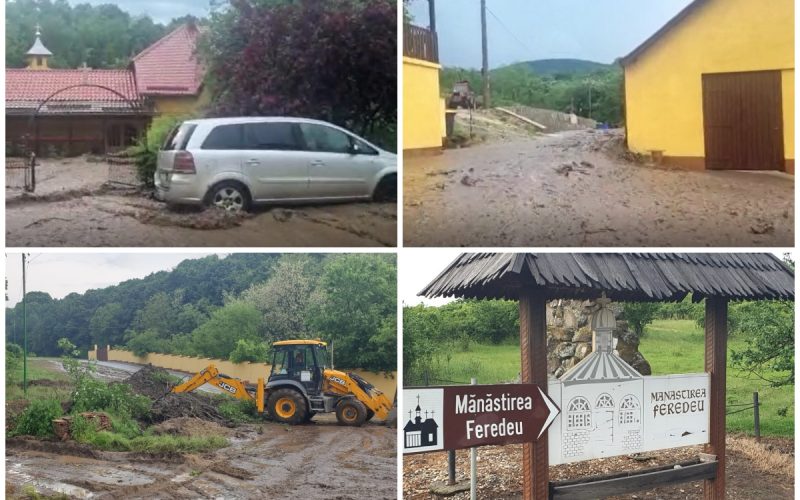 Viitură declanşată de o ploaie torenţial, în Arad